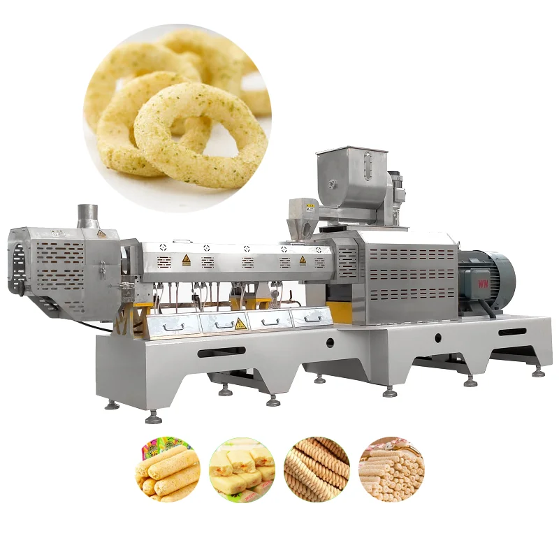 Air Stream Grain Puffing MachineFactory price corn rice puff snack extruder rice ball forming making production line