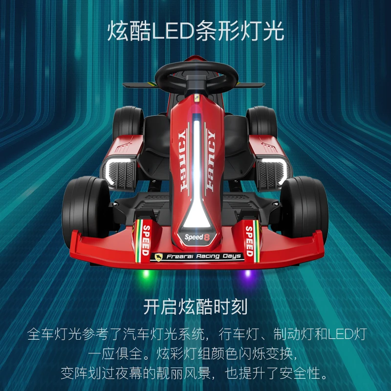 2022 New Model Made-in-China Ride on Car Electric Toy Car with RC for Adults Racing Go Karting Car