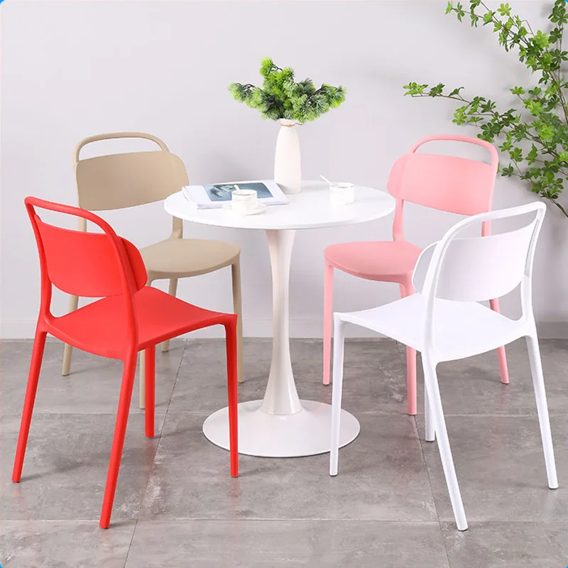 Modern Dinning Room Furniture Plastic Chair Cheap Restaurant Leisure Cafe Stackable Dining Plastic Chair