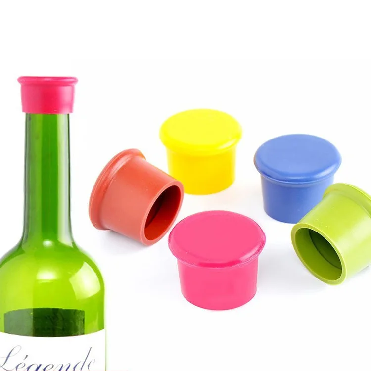 Reusable Silicone Wine Stopper Wine and Beer Saver Cap for Replace Wine Bottles Lid Reusable Bottle Cover