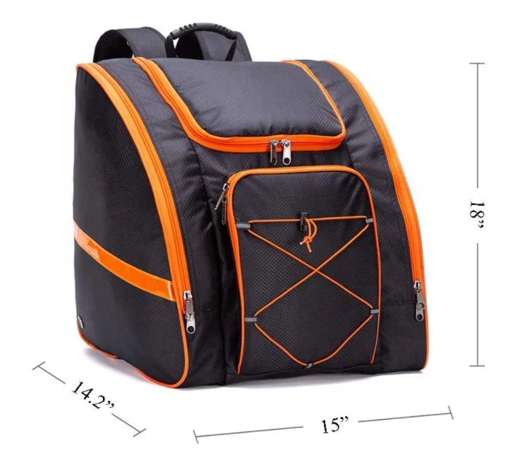 Factory Custom Logo Ski Boot Bag Skiing and Snowboarding Travel ski Backpack bag