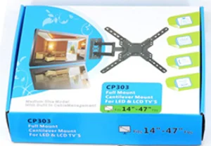 TV Bracket extended dual arm strong full motion tv wall mount suits for 26'-60' flexible tv stand