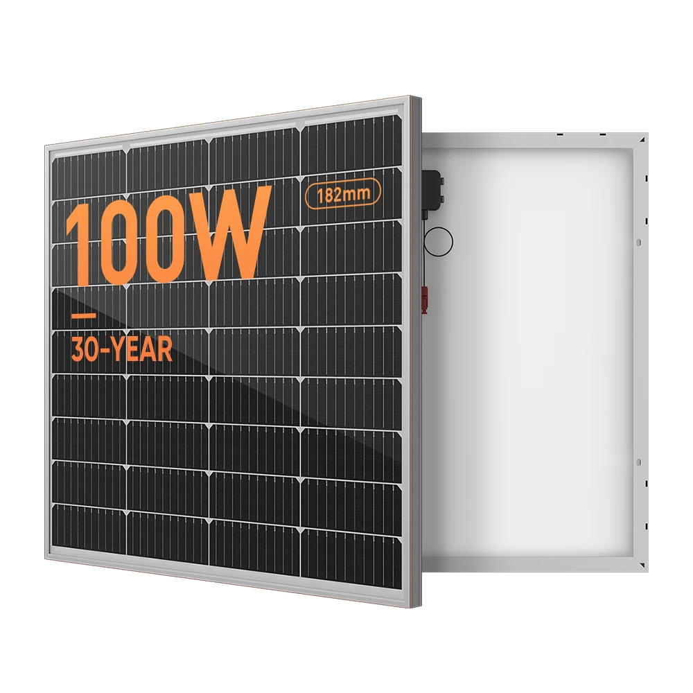 Ue Monocrystalline Solar Panel 12V 100W 50W 70W 80W 130W Panel Solar Para Celular