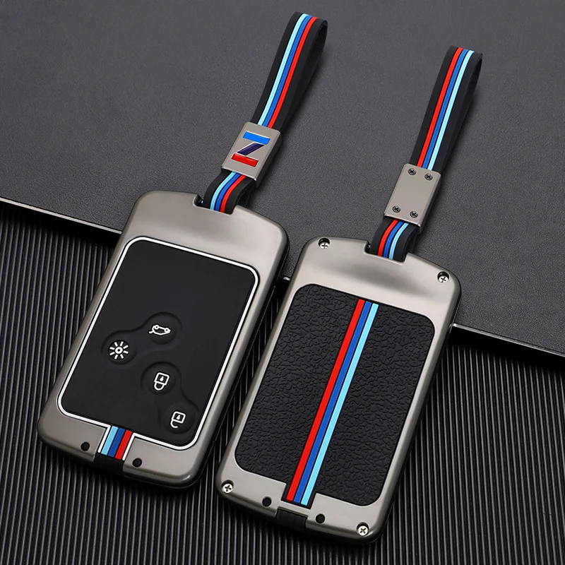 Alloy Car Key Case Cover For Renault Megane 2 3 Clio Scenic Duster Kaptur Captur Logan Laguna Zoe Koleos Danilo Nema Fluence