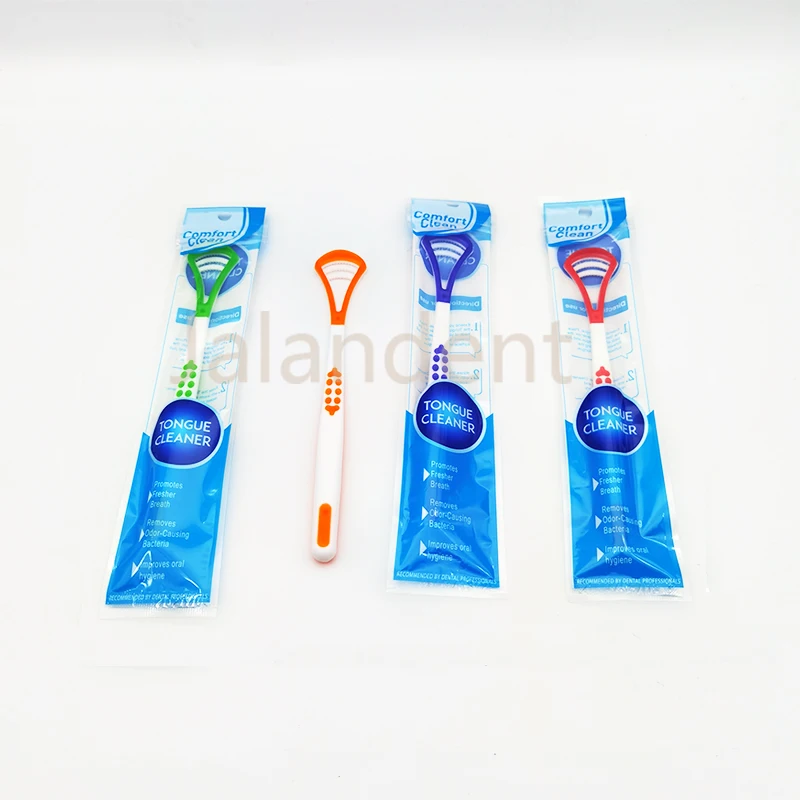 Dental Disposable Props Dental Tongue Cleaner Dental Oral Care Tongue Scraper Tongue Cleaning Brush