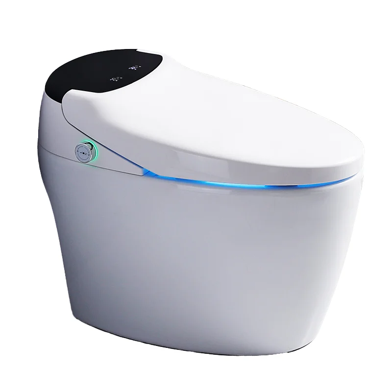 Floor Standing  Bathroom Ceramic Soft Close Intelligent Toilet  Electronic Bidet Toilet One Piece Automatic Smart Toilet