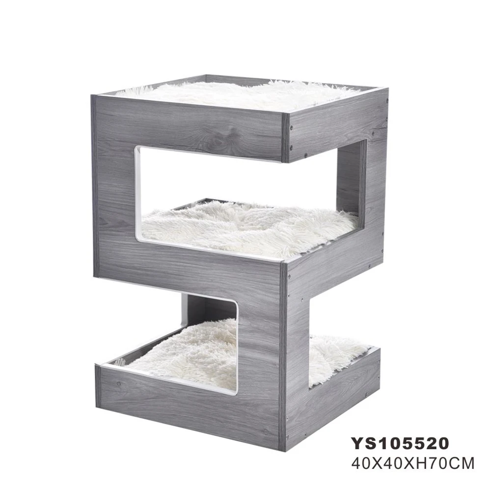 Cando Spacious Perch Cat Furniture Design Large Cat Tree Wooden Luxury Manufacturer Solid Leisure Pet Toys Sustainable Cat Wood