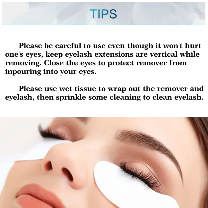 NAGARAKU Eyelashes Makeup 10g Eyelash Extension Transparent Gel Remover False Eyelash Glue Remover Extruded Spray-head