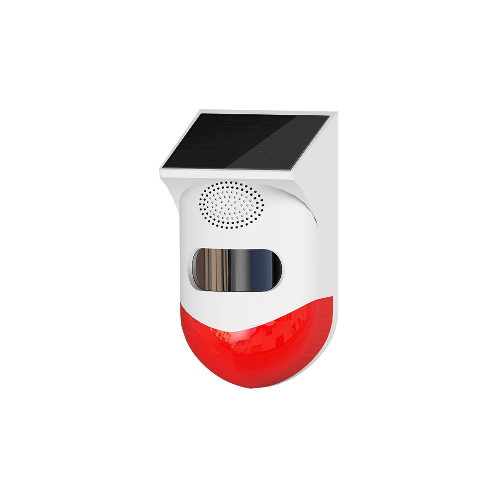 Outdoor Household WiFi PIR Sensor Infrared Human Motion Detector and Siren Alarm Solar Wireless PIR Motion Sensor