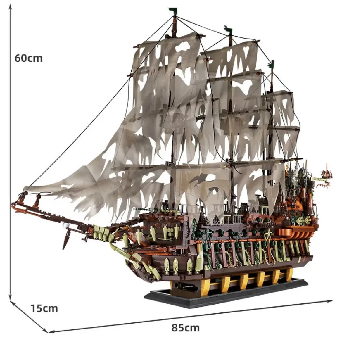 Mould King 13138 Dutchman Sailboat Toy Build Block Model 3653pcs Assembly Building Block Toy Set For Boys