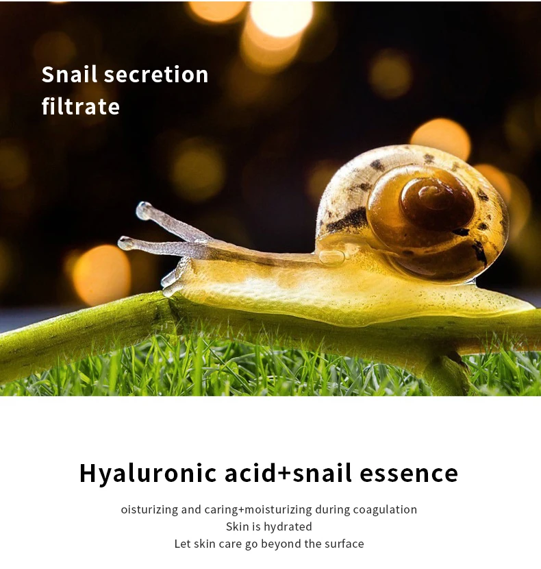 100mL Private label face skin care serum vitamin snail Caviar moisturizing anti wrinkle hyaluronic acid serum