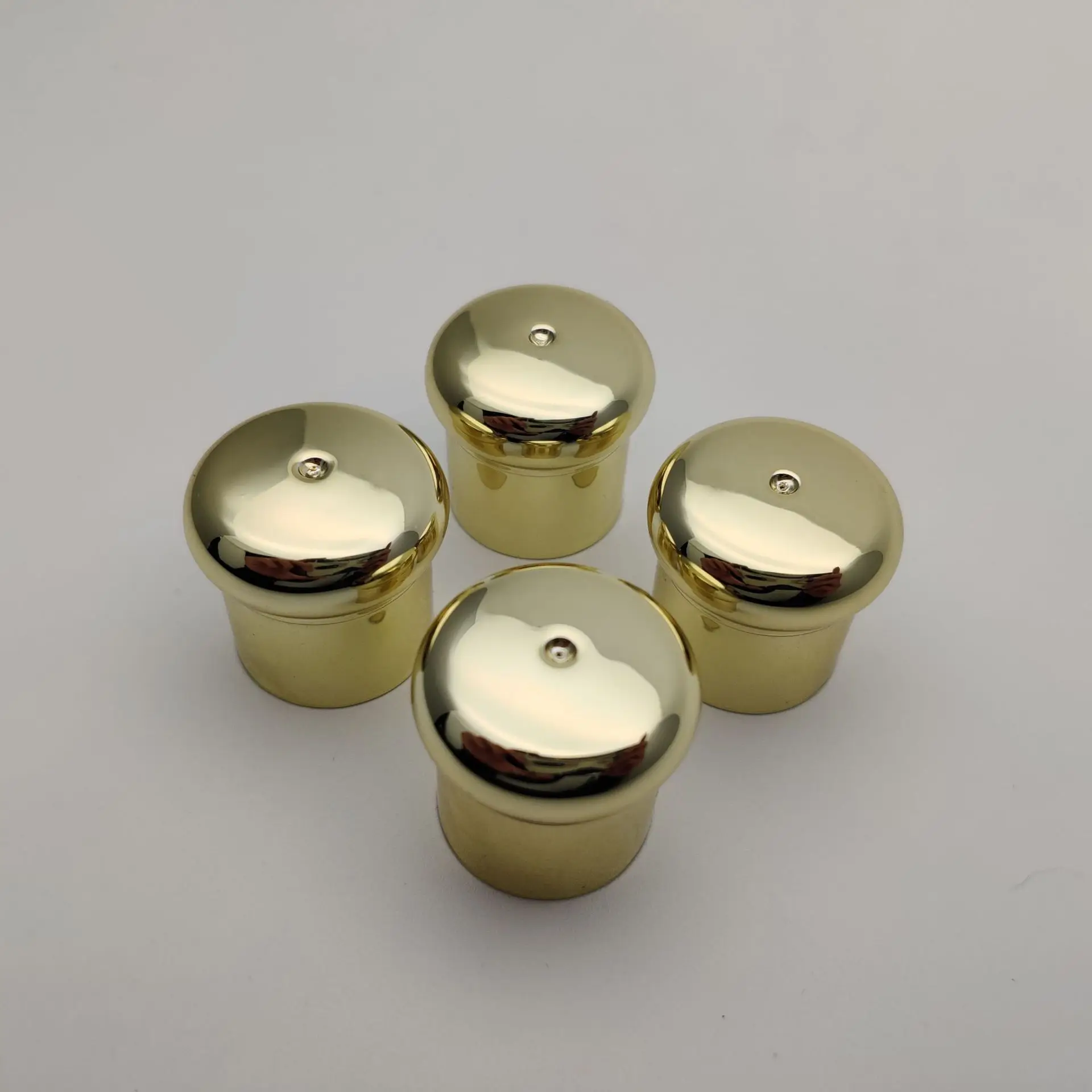 24/415 20/415 Electroplating Silver Golden Mushroom Cap Cosmetic Bottle Lids Mushroom Cover Custom Color