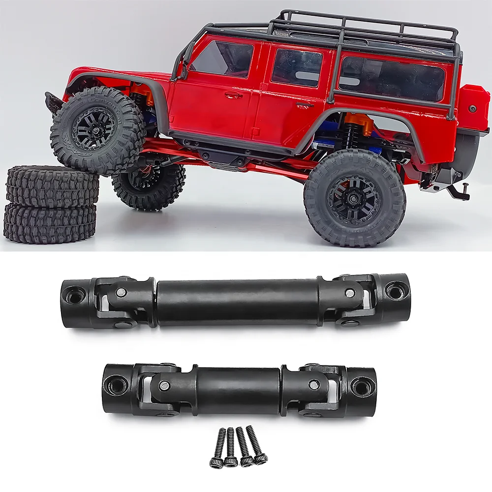 transmission rc crawler car 1/18 trx4m cardan main custom front rear universal joint titanium drive shaft upgrade part component