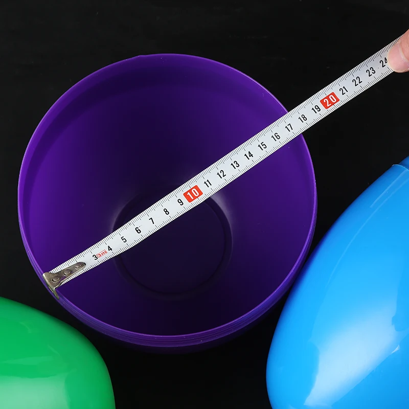 High Quality Eco-friendly PP Candy Colorful Gashapon 175*235mm Egg Shape Empty Plastic Capsules Balls Toys for Vending Machine