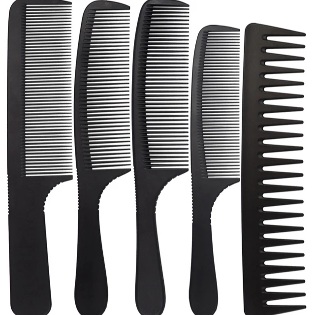 High-quality Black Straight Hair Comb Home & Salon Hair Styling Hairdressing Comb set For Barber Multifunction Hair Cutting Comb