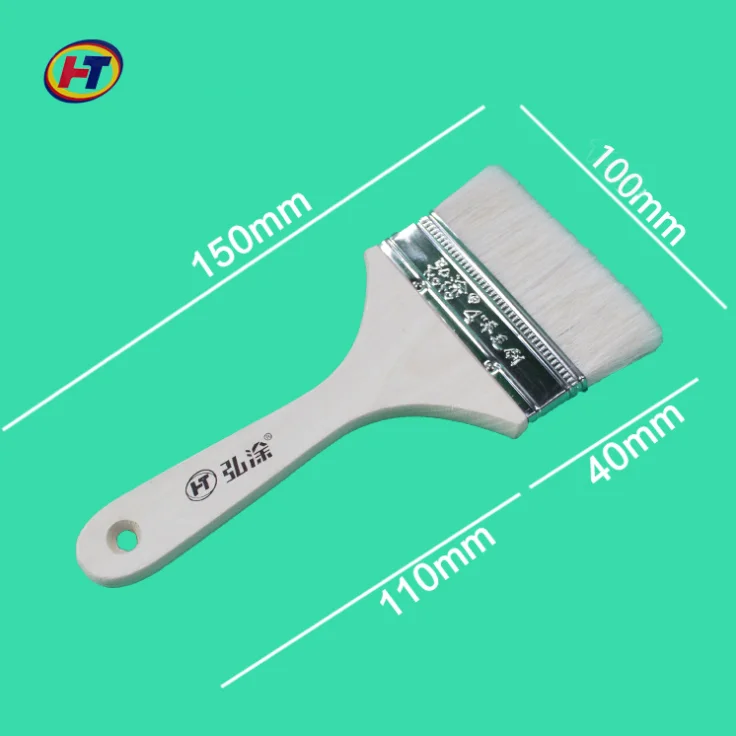 HOTO 3 inch round wood cleaning professional painting brush paint brush