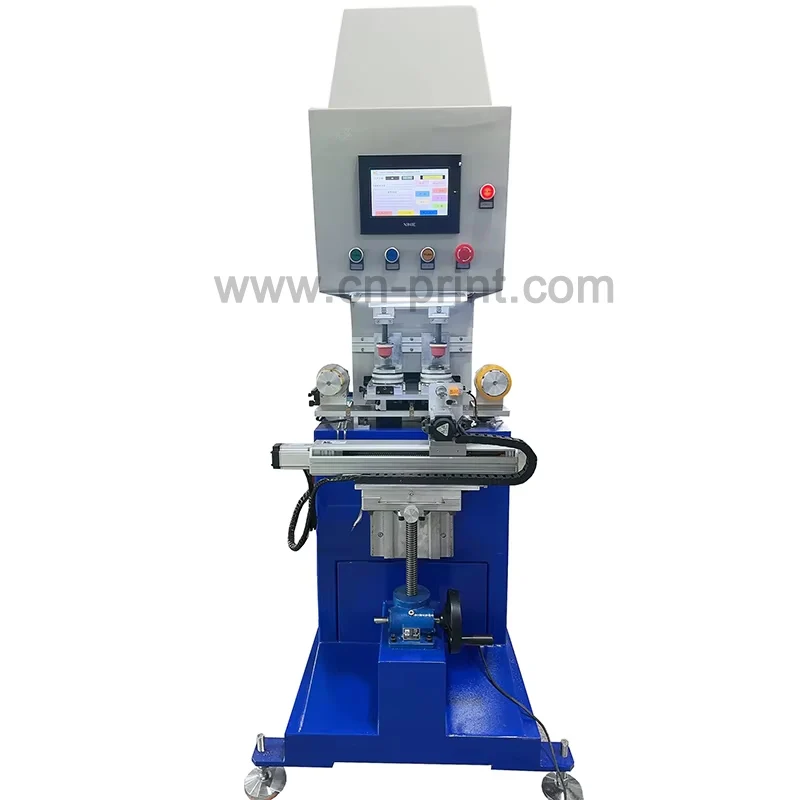 Full Servo Motor Semi Automatic Electrical Appliance SD CardTampography Pad Printing Machine 2 Color