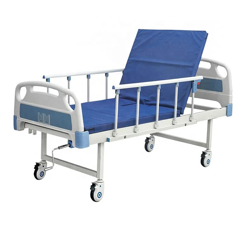 Hot Sale Cheap Medical Manual Single Function Hospital Clinic Medical Bed Care Furniture Patient Hospital Bed For Clinic