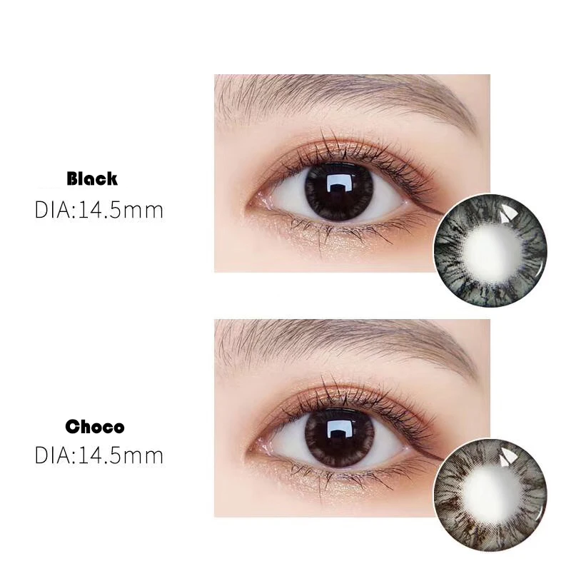 
RainColored Contact Lens Soft Quality Yearly Circle Eye Contact Lens 