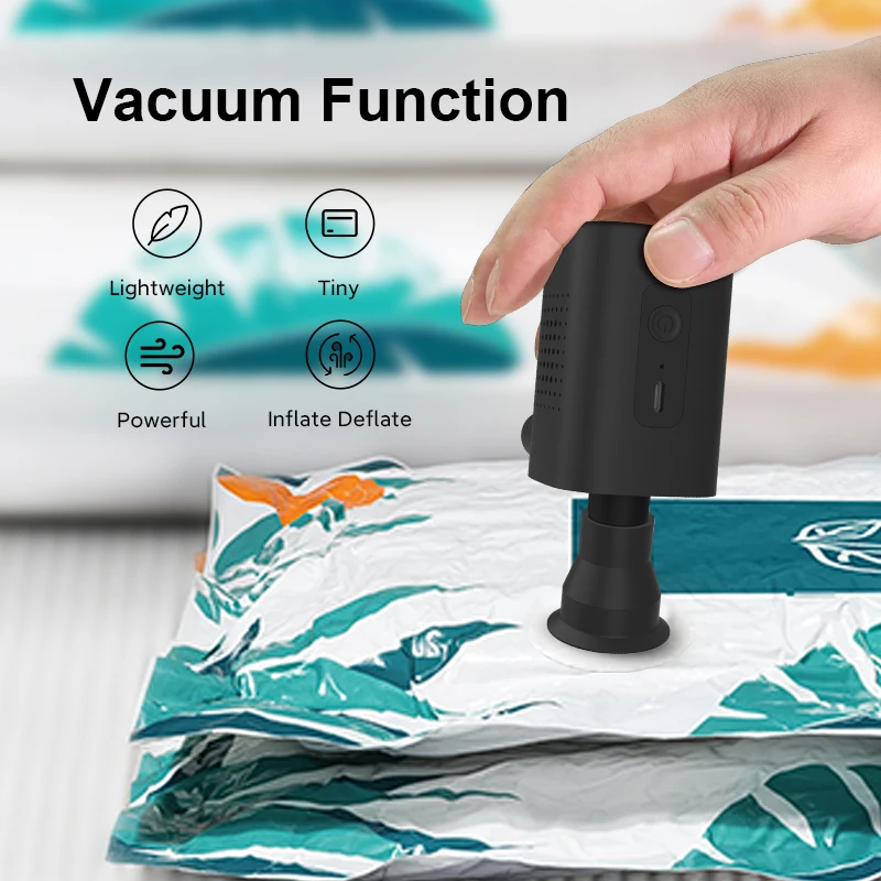 NEWO 2023 Portable Inflator Pump Hand Held Recheargable Car Vacuum Cleaner Accessories: 1* Charging Cable 3*Nozzle