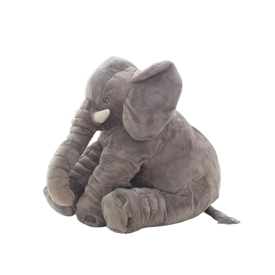 Popular elephant doll cute Stuffed toy comforting pillow soft baby holding sleeping doll