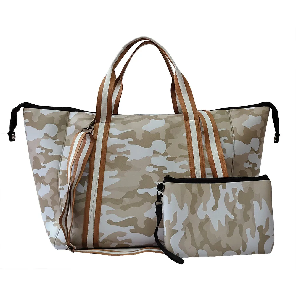 Small MOQ Portable Carry All Duffle Bag Folding Travel Bags Large Capacity Hand Luggage Waterproof neoprene Traveling Bags