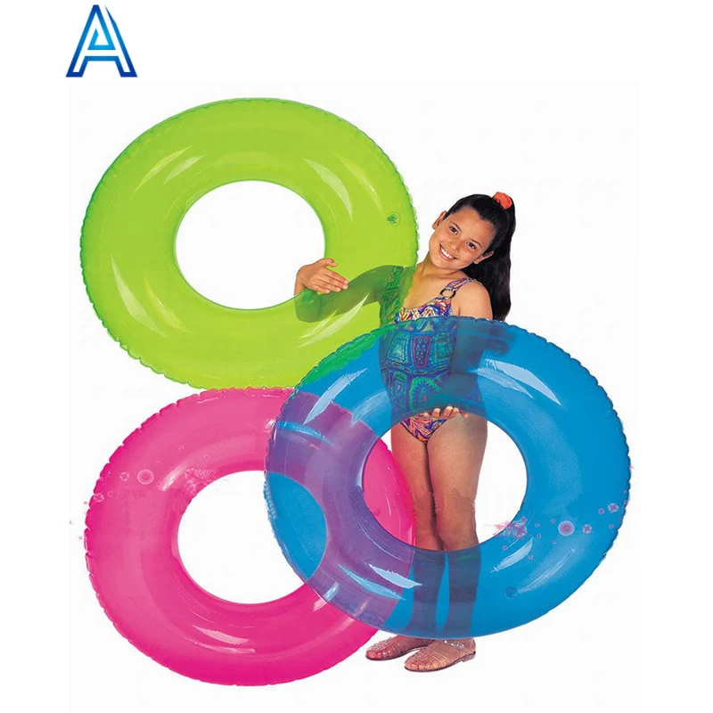 Hot sale customize swimming tube circle ring swimming float tube inflatable ring for pool water toy