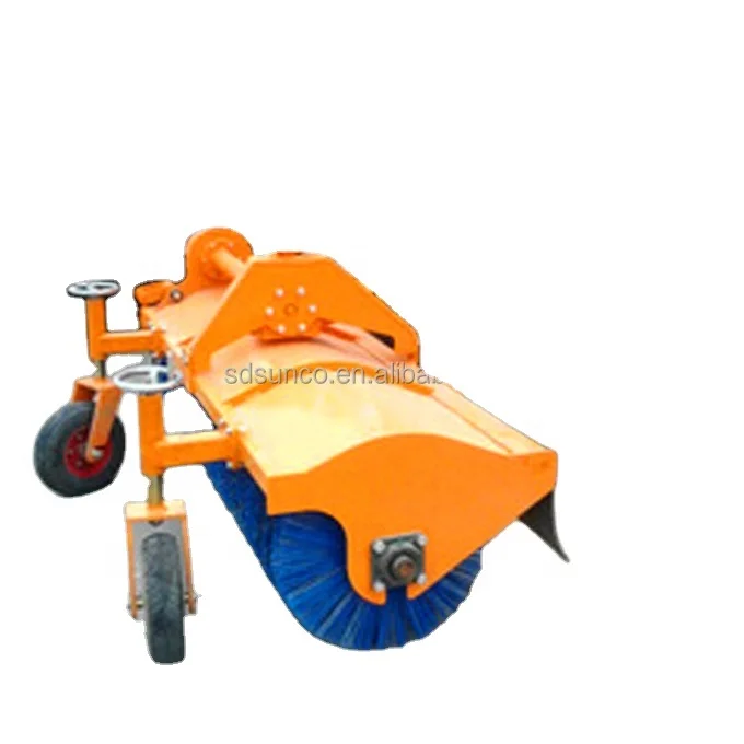China SAMTRA !! tractor front mounted snow sweeper, sweeping machines for tractors/Skid steer loaders