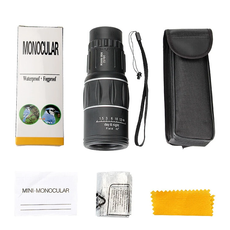 LARREX Amazon Hot Sale Portable 16x52 MINI Monocular Telescope For Mobile phone