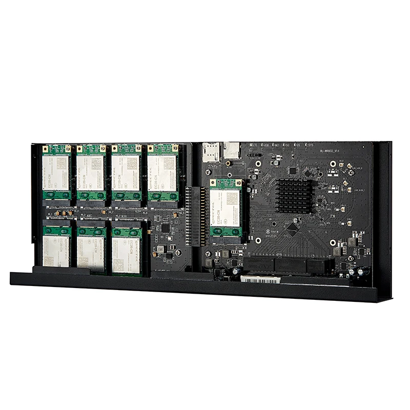 
Ragewave IPQ4029 IPQ4019 chipset 8 SIM Cards Enterprise 4g 5g WiFi router with multi sim card bonding and Bandwidth Aggregation 