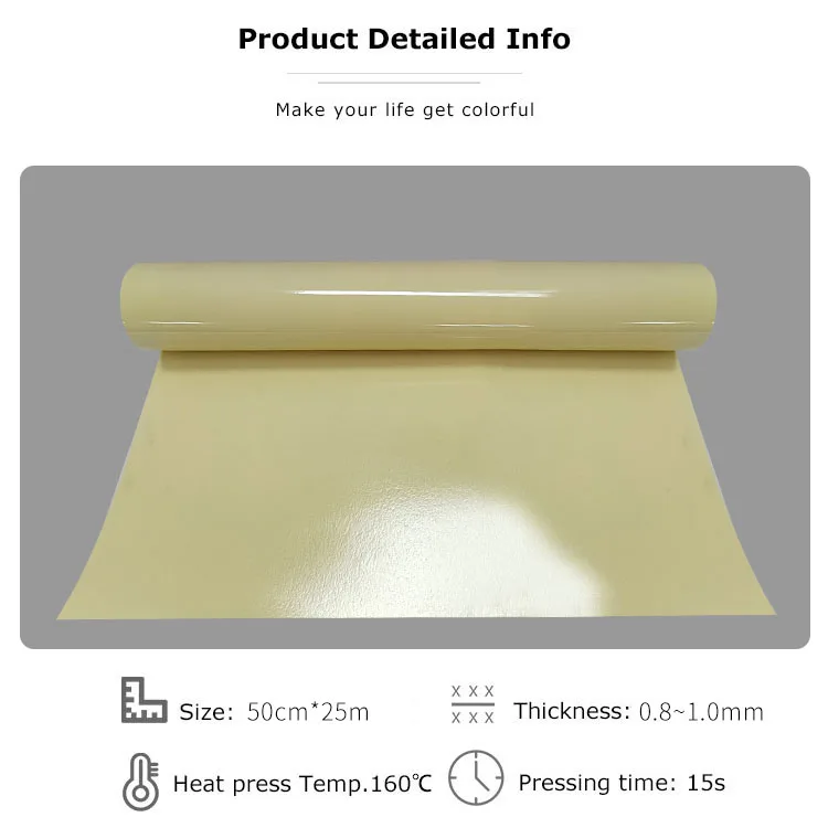 Top Korea quality fabrics textiles t shirt iron on solid color flocking vinyl sheet for production machine