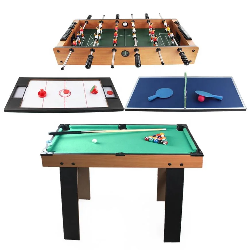 
4 in 1 Multi Sports Game Table,Well-made folding Billiard, Air Hockey, mini Ping Pang,Football 