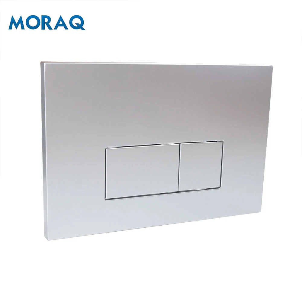 Interchangeable Brushed Silver Stainless Steel Bathroom Concealed Dual Flush Toilet Cistern Panel Plat