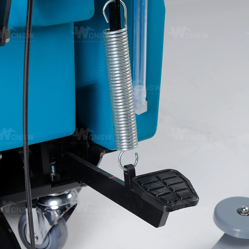 OR-V5 (Z) walk behind ceramic tile floor scrubber machine battery chargers dryer in public area