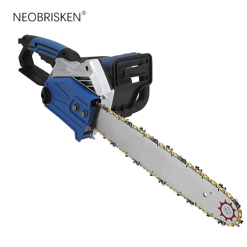 NEOBRISKEN High Power Electric Chain Saw Household Woodworking Chainsaw Industrial Grade Handheld Lithium Electric Chain Saw 5kg