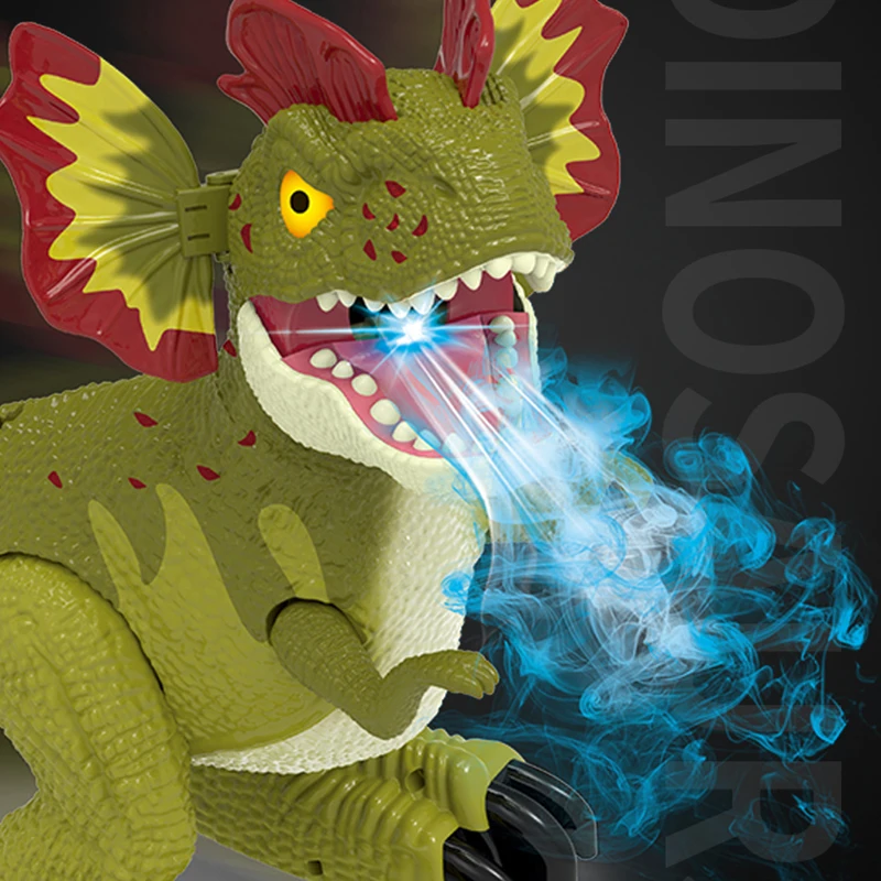 Kids Education Gift 2.4G Intelligent Remote Control Walking Dancing Tail Wags RC Dinosaur Toy With Light&Music