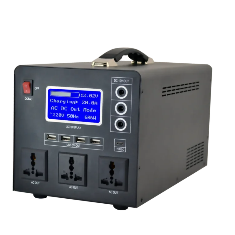 600w Portable Generator Solar Energy Large Capacity Portable Generator With Lithium Pure Sine Wave Solar Energy Systems