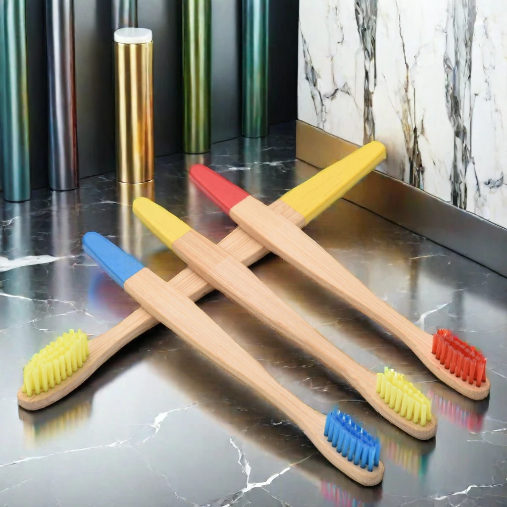Customized Top selling Eco friendly Bamboo Toothbrush Custom Soft Bristles Bamboo Toothbrush Set