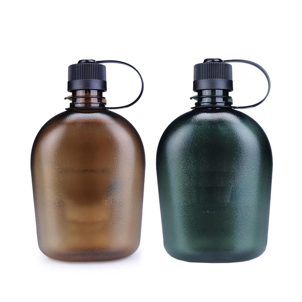 1000ml BPA Free Translucent Waterbottle body outdoor military army design plastic water bottles