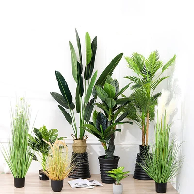 Artificial Plant Tree Palm Tree Potted For Indoor Decoration