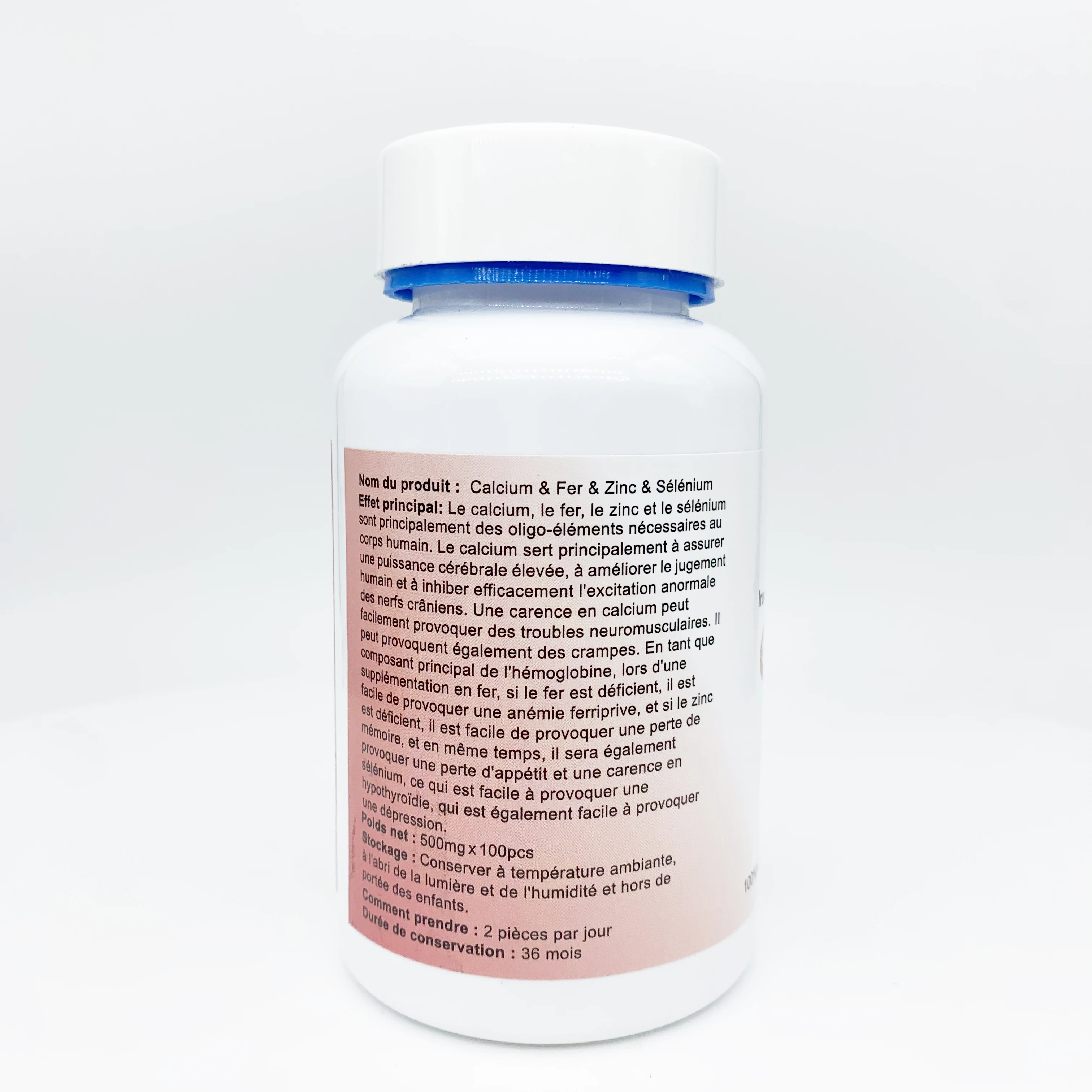 OEM Customized lron Zinc Calcium Selenium Tablet Whitening Skin Care Enhances Immunity Supplement Herbal Supplement zinc softgel