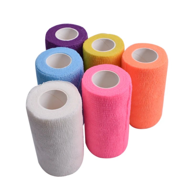 Оптовая продажа эластичная самоклеящаяся когезионная повязка vet wrap с