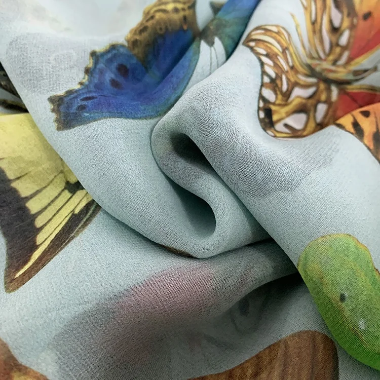 High export quality Silk Fabric 140 Width Digital printing GGT Fabric For Dresses