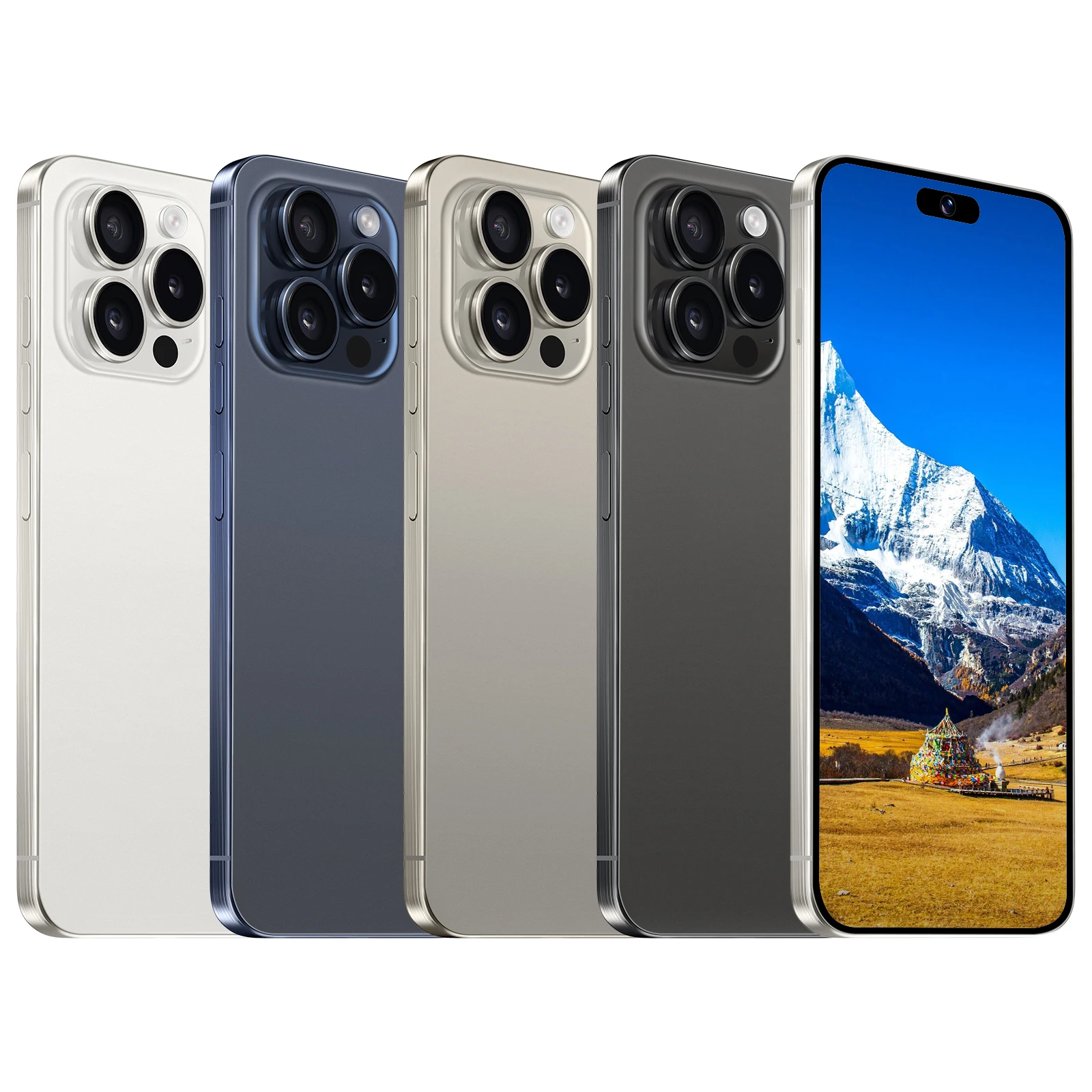 Newest Version 15 Pro Max 7.3 Inch Smartphone Unlocked Dual Sim Card 64MP 16GB+1TB Storage LTE/CDMA Smart Cheap 15 Pro Max Clone