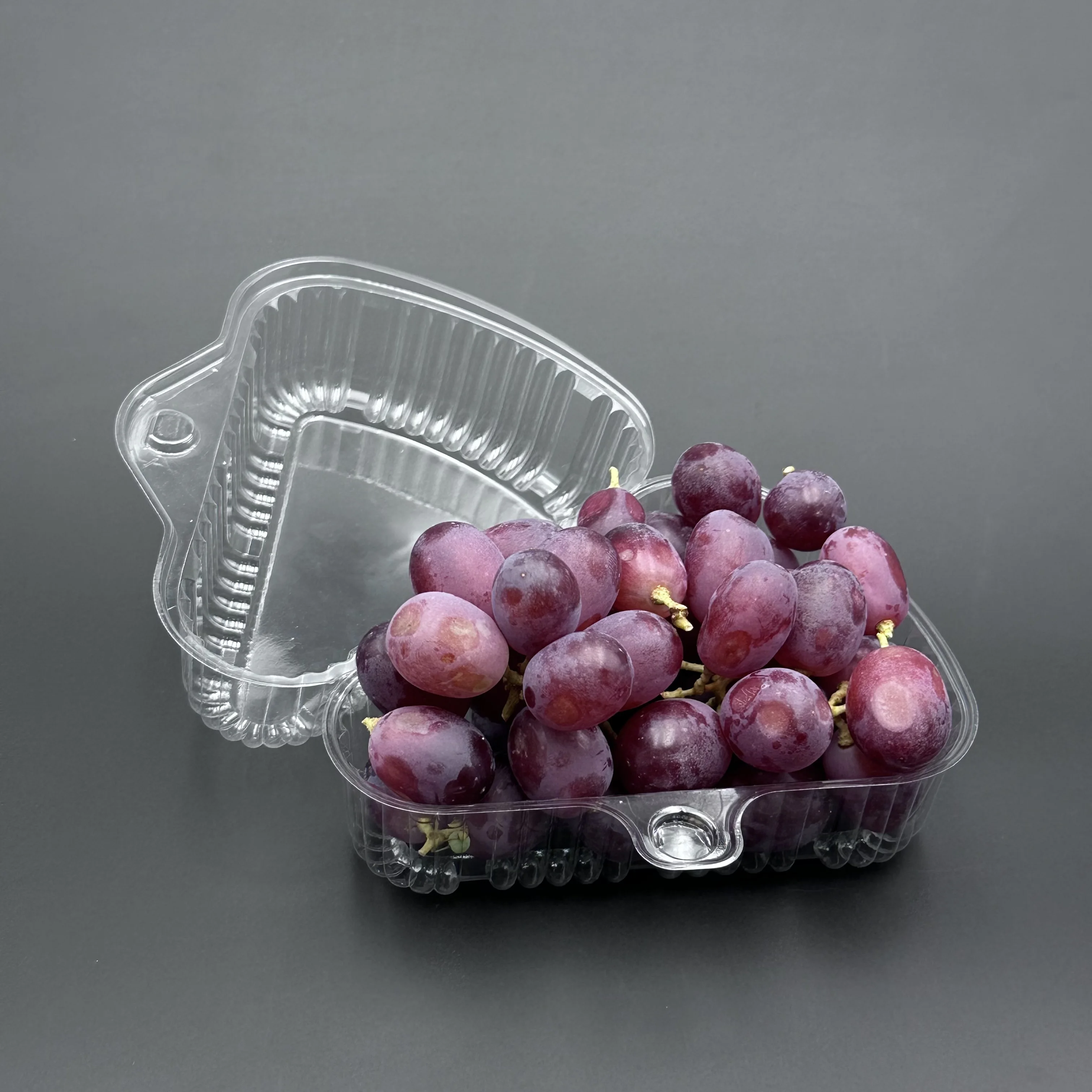 Clear Blister Disposable Transparent Cake Box Plastic Triangle Shape Cake hinged blister packs