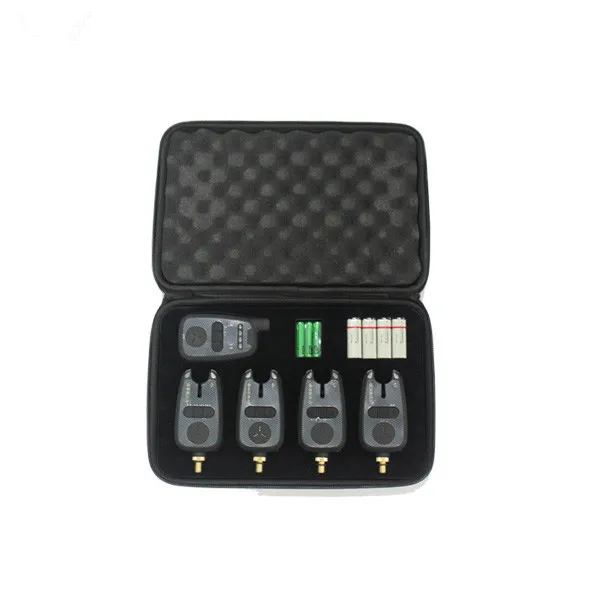 JZH298 4+1 set Luminous LED wireless waterproof Carp fishing  bite  alarm with CE certificates