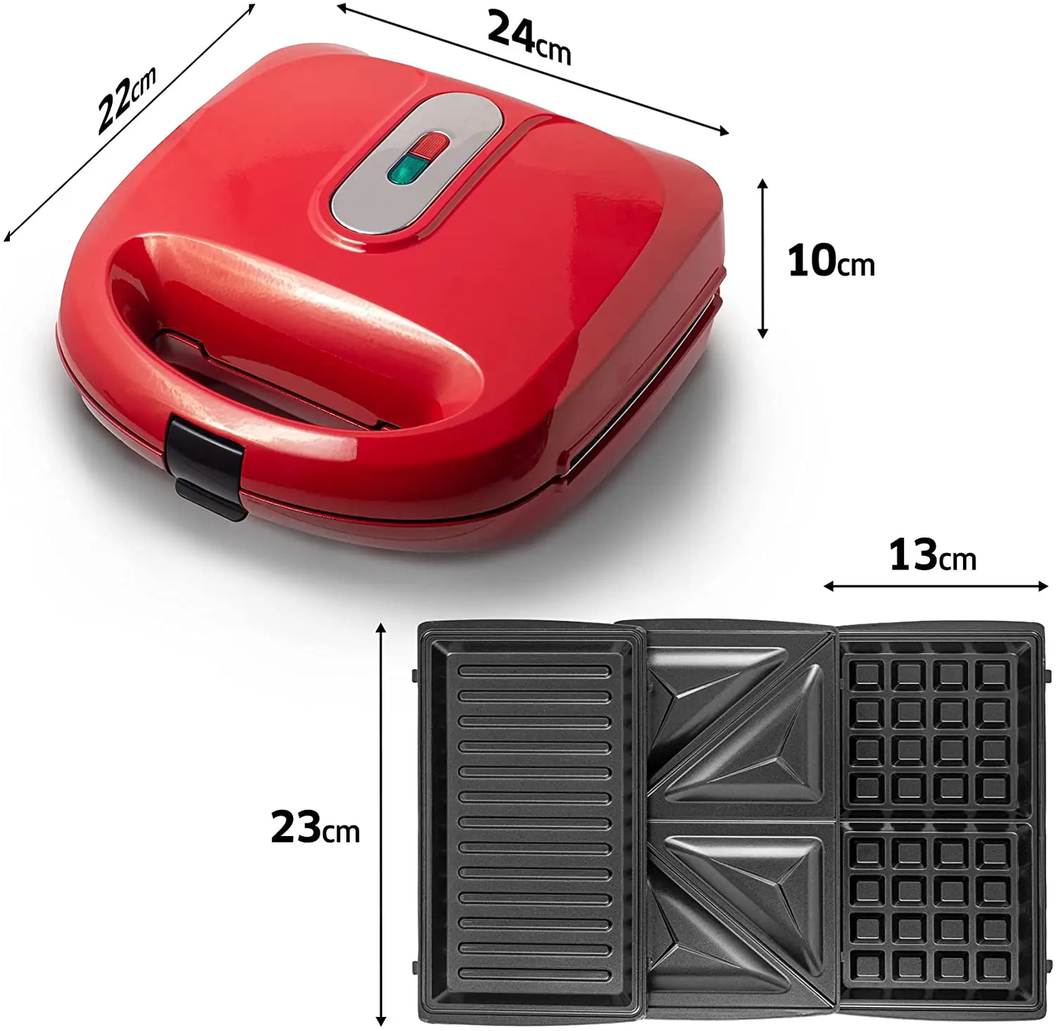 Maibo 2023 New Design 3 in 1 Breakfast Sandwich Maker