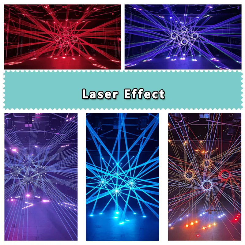 AOPU 24W Or 26W Matrix RGB Laser Light With Fans LED Party Light Disco Stage Projector Laser Lights