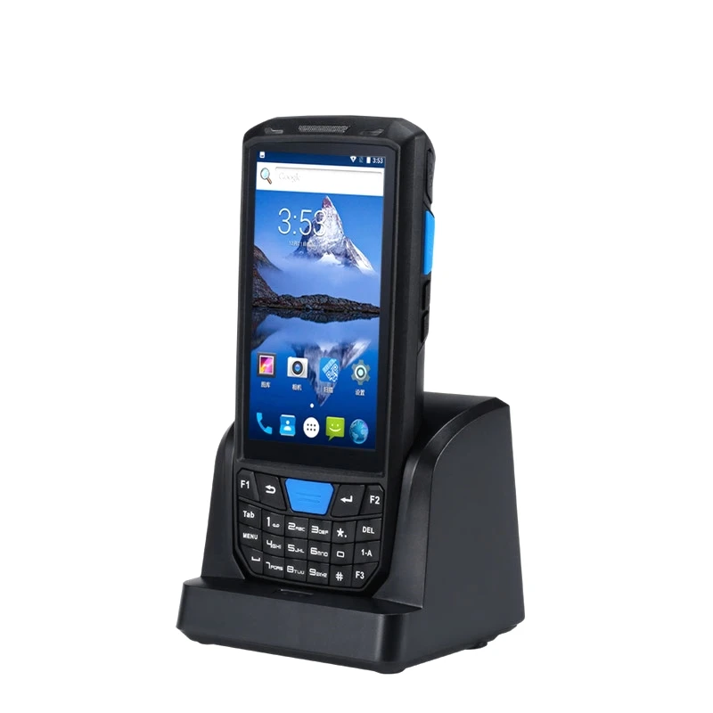  Factory price rugged android handheld mobile terminal pda 1D 2D qr barcode scanner with CE FCC RoHS CCC Certificate