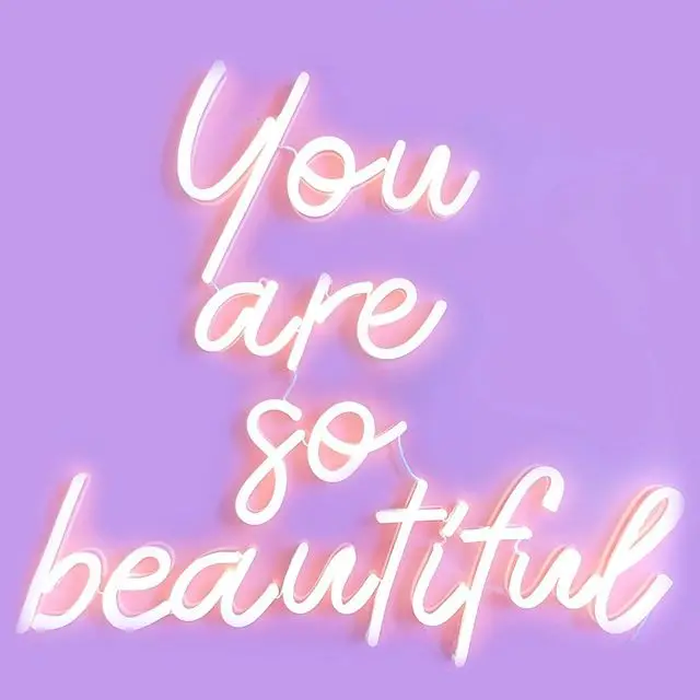 Hello Neon Light Signs LED Neon Word Sign Neon Letters Light Art Decorative Lights Wall Decor for Children Baby Room Hose Bar